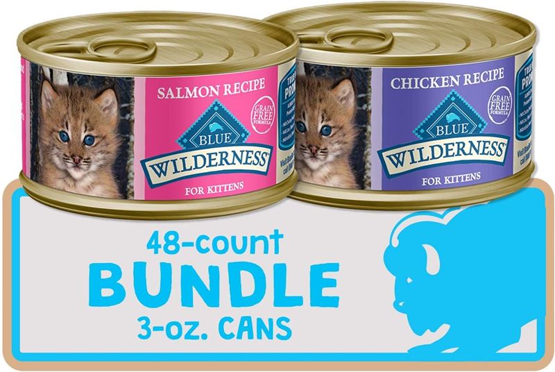 Blue Buffalo Healthy Gourmet Natural Flaked Wet Cat Food Variety Pack, including tuna, chicken, fish, and shrimp, perfect for discerning cats.